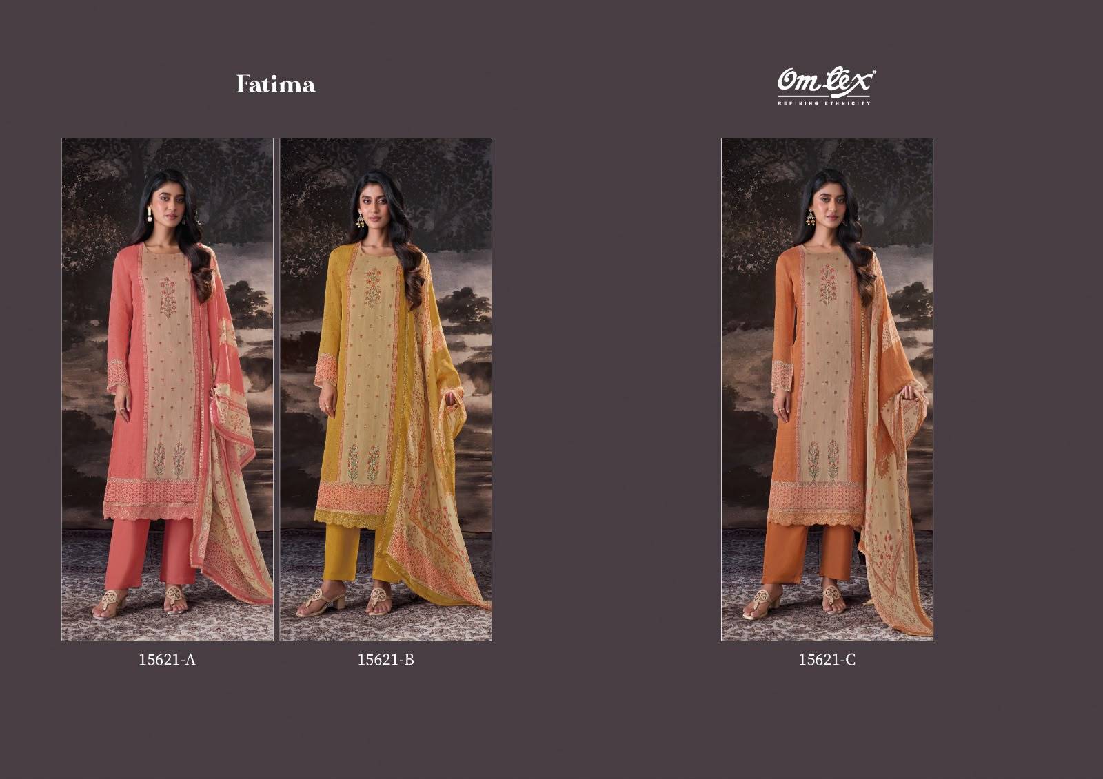 FATIMA 15621 Series BY GANGAFASHION Stylish Beautiful Colourful ORGANZA Dresses At Wholesale Price